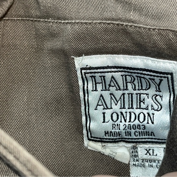 Hardy Amies LUNDON Elmer Fudd hooded VEST Reversible Red Black checkered FLANNEL - Picture 14 of 16